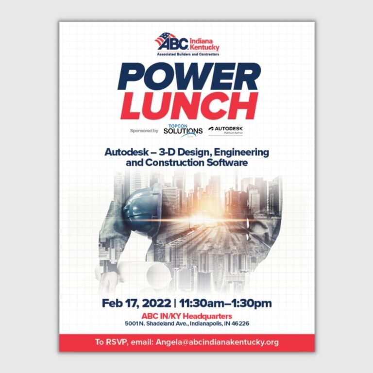 Power lunch event flyer